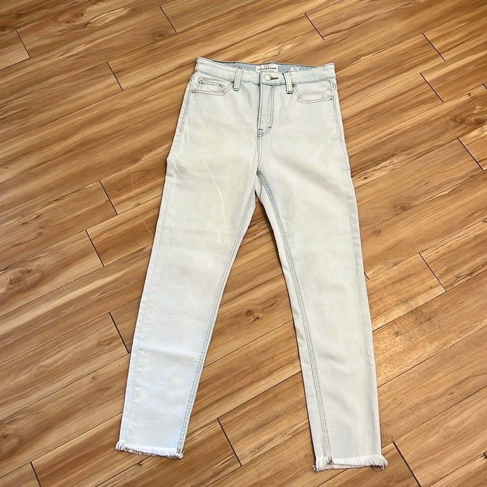 Lucky Brand Bridgette Skinny Jeans, Size 6/28, Ankle Length, SUPER Light Wash